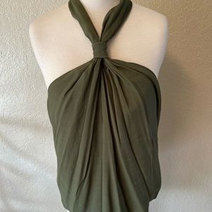 Sexy summer top‎ Nine West size XL. NWOT. Olive green. Super comfy material. N20